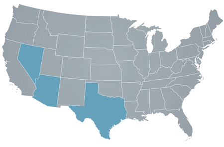 Locations Served Map